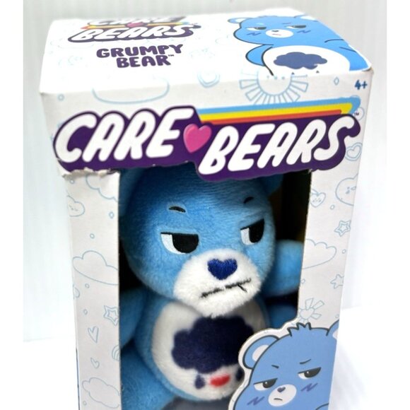 Care Bears Micro Plush Grumpy Bear Blue Stocking Stuffer Toy for Kid Box Damaged - Picture 2 of 7